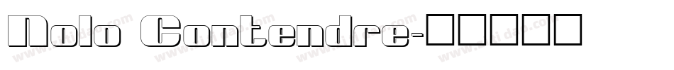 Nolo Contendre字体转换